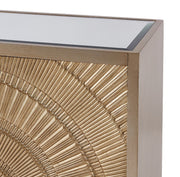 Ardella Gold Sunburst 4 Door Sideboard