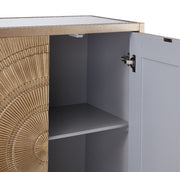 Ardella Gold Sunburst 4 Door Sideboard