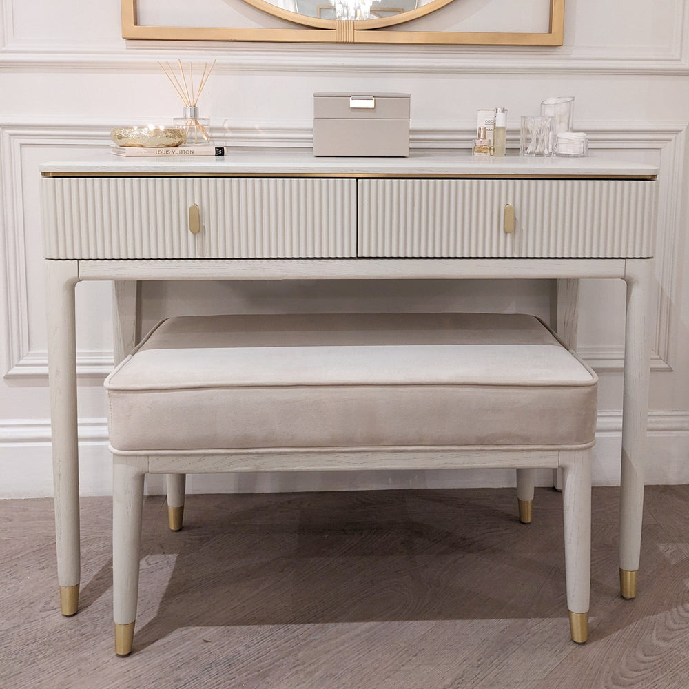 Putney Ivory & Gold Dressing Table